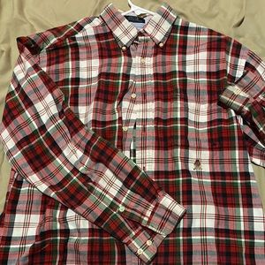 I am selling a flannel, size large,  brand Tommy hilfger